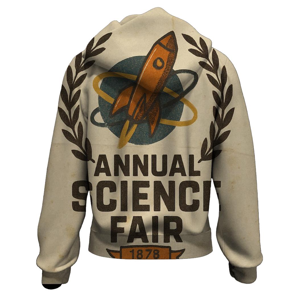 Vintage Space Age Science Fair Emblem hoodie styles