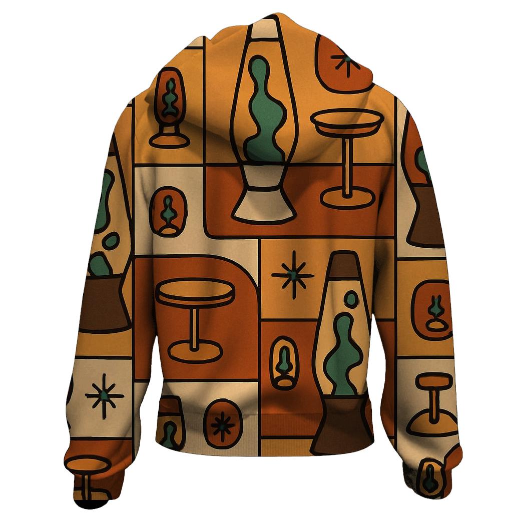 Groovy Lava Lamp Lounge Pattern lightweight hoodies
