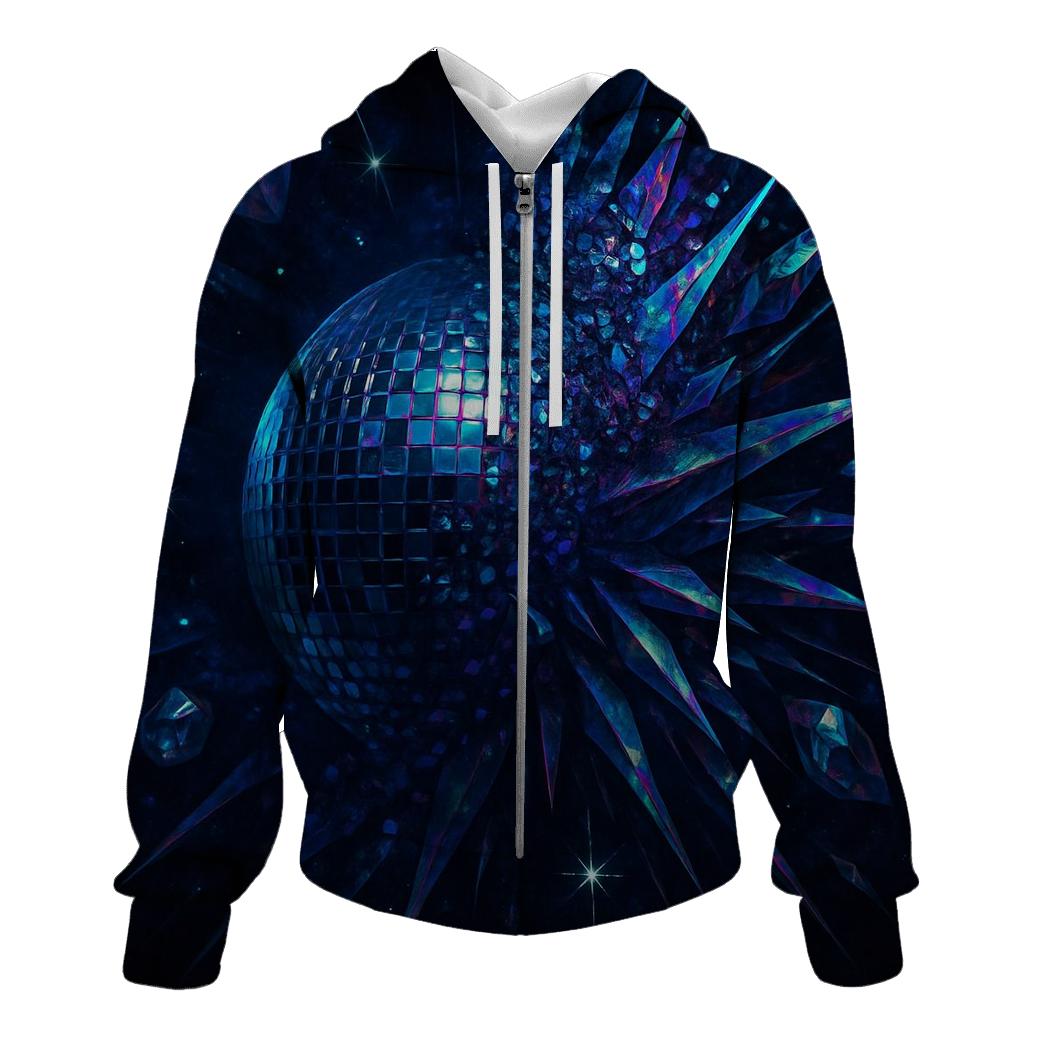 Midnight Disco Nebula Lattice heavyweight hoodies
