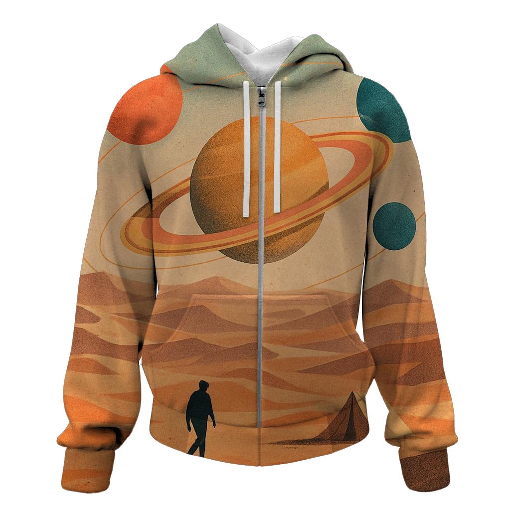 Desert Orbit Collage designer hoodies