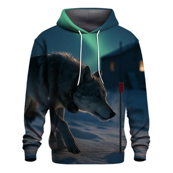 Aurora Collar Check In The Tundra zip-up hoodies