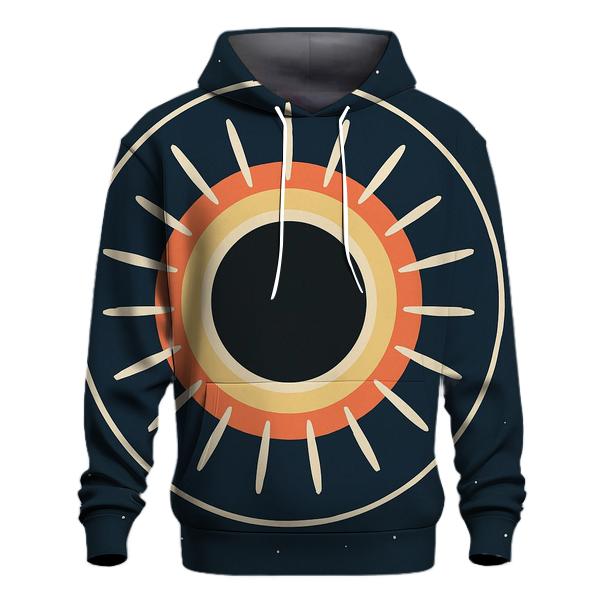 Eclipse Corona Petal Array printed hoodies