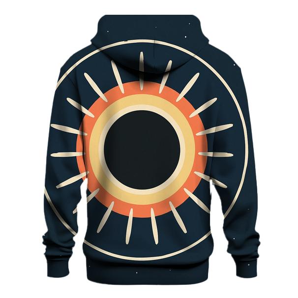 Eclipse Corona Petal Array printed hoodies