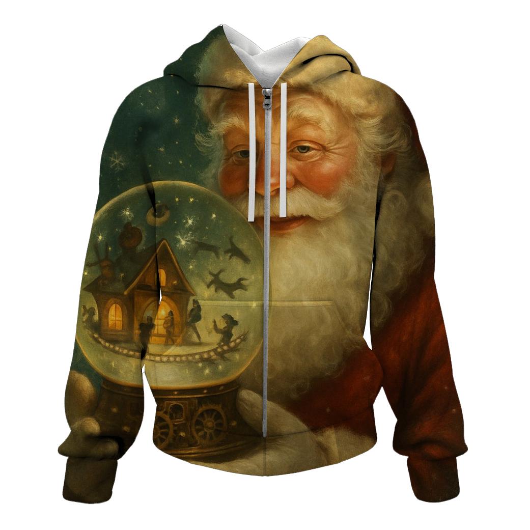Starry Workshop Santa In Clockwork Snowglobe hoodie trends