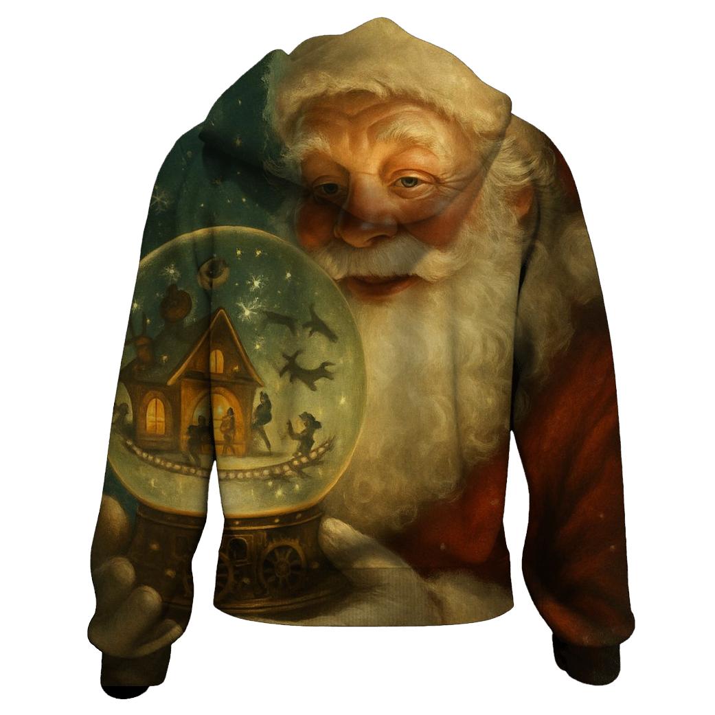 Starry Workshop Santa In Clockwork Snowglobe hoodie trends