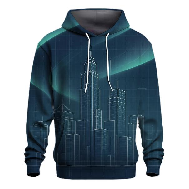 Aurora Blueprint Cityscape hoodies fashion