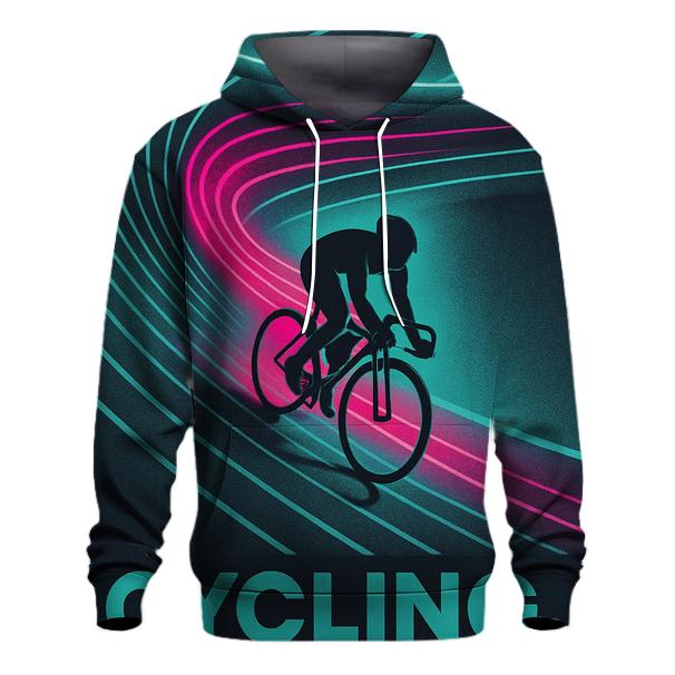 Neon Velodrome Light Trail Sprint zip-up hoodies