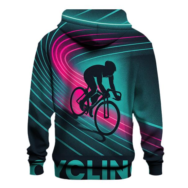 Neon Velodrome Light Trail Sprint zip-up hoodies