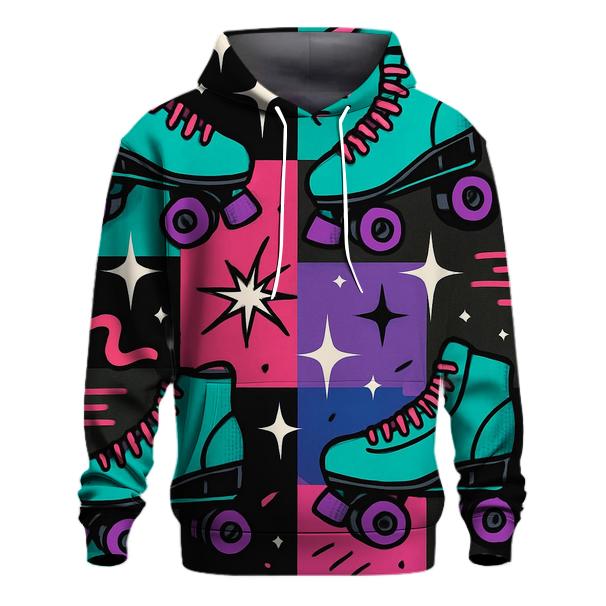 Roller Rink Neon Confetti designer hoodies