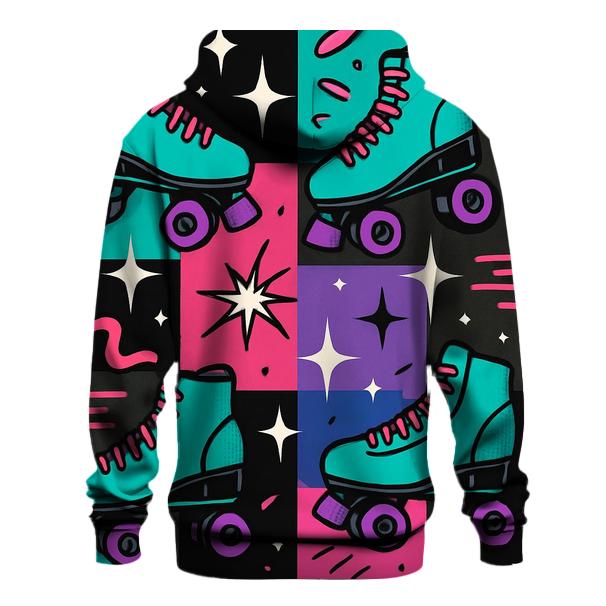 Roller Rink Neon Confetti designer hoodies