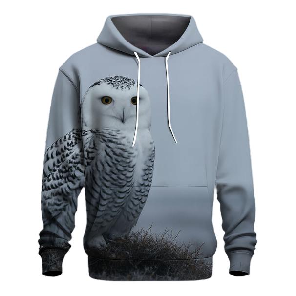 Tundra Wind Sentinel Snowy Owl hoodie designs