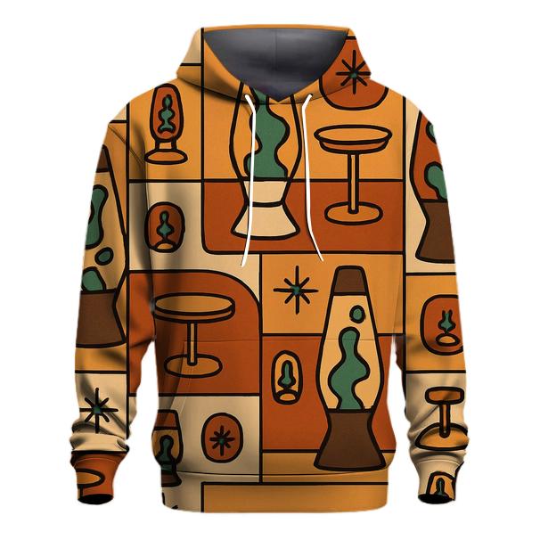 Groovy Lava Lamp Lounge Pattern heavyweight hoodies