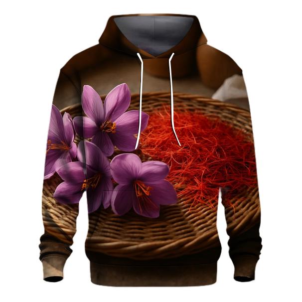 Saffron Crocus Threads Drying On A Traditional Rattan Tray pullover hoodies