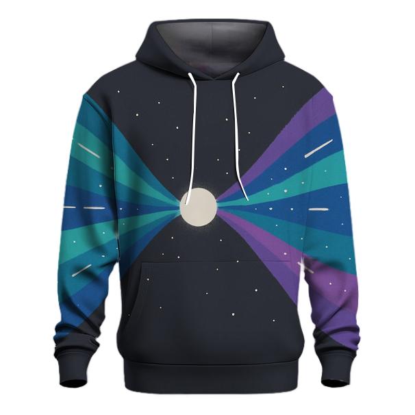 Jet Outflow Mirrored Ribbons embroidered hoodies