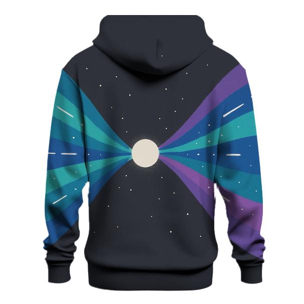 Jet Outflow Mirrored Ribbons embroidered hoodies