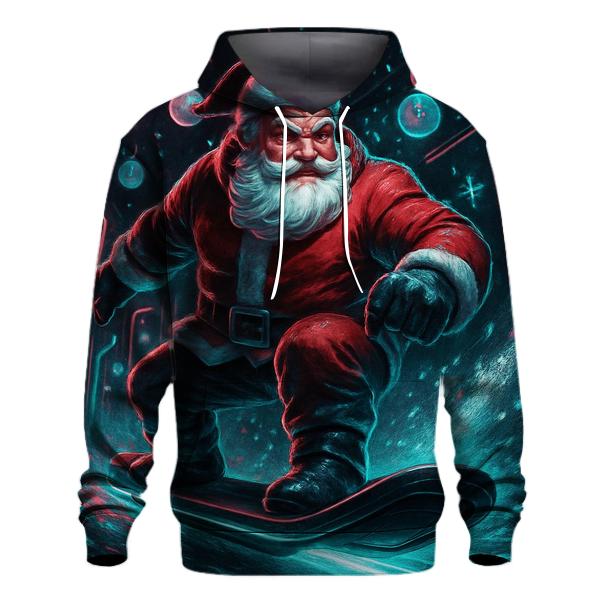 Neon Aurora Santa Street Rider hoodies fashion