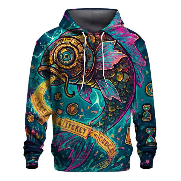The Clockwork Koi Carnival graphic hoodies