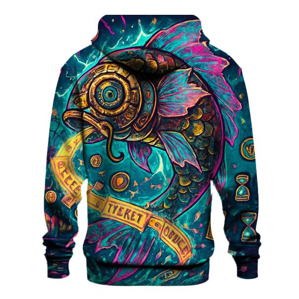 The Clockwork Koi Carnival graphic hoodies
