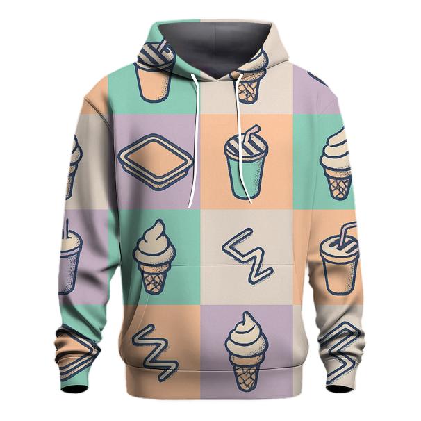 Mall Food Court Pastel Tiles hoodie styles
