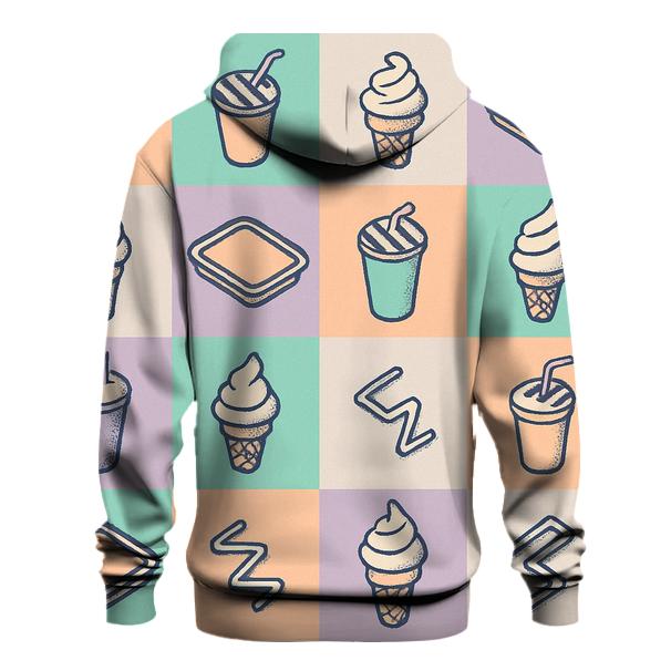 Mall Food Court Pastel Tiles hoodie styles