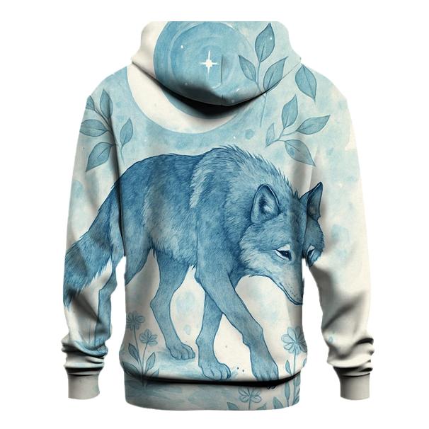 Moonlit Herbarium Wolf Dreamwalker hoodie styles