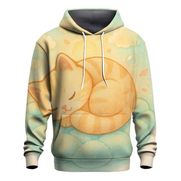 Sunrise Cloud Quilt Cat Naptime lightweight hoodies