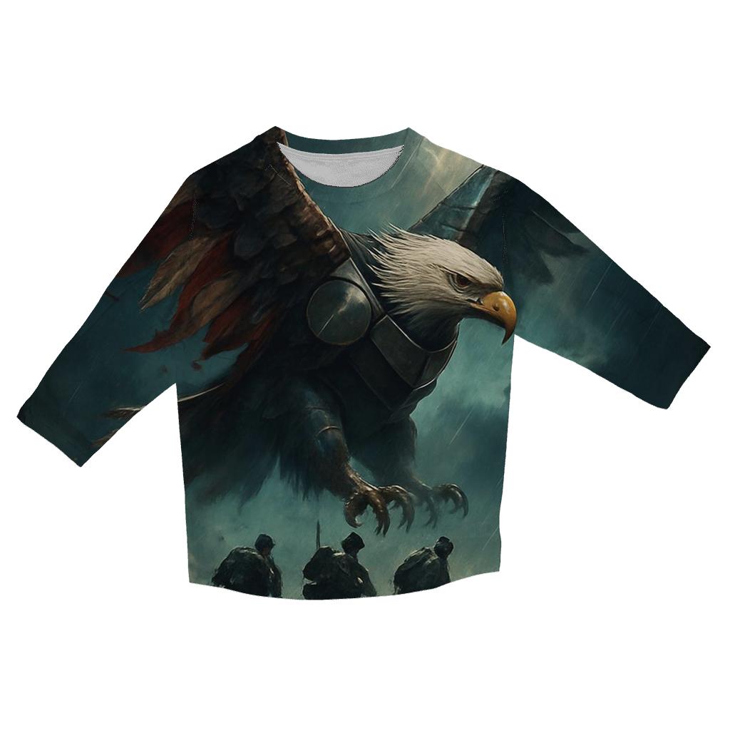 Eagle Of Iron And Cloth Above The Storm Line personalized 3/4 sleeve tees