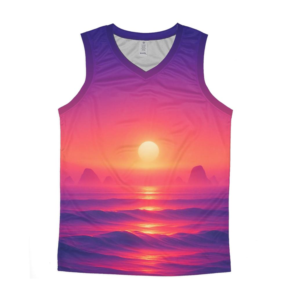 Ember Glass Lagoon cotton sleeveless tops