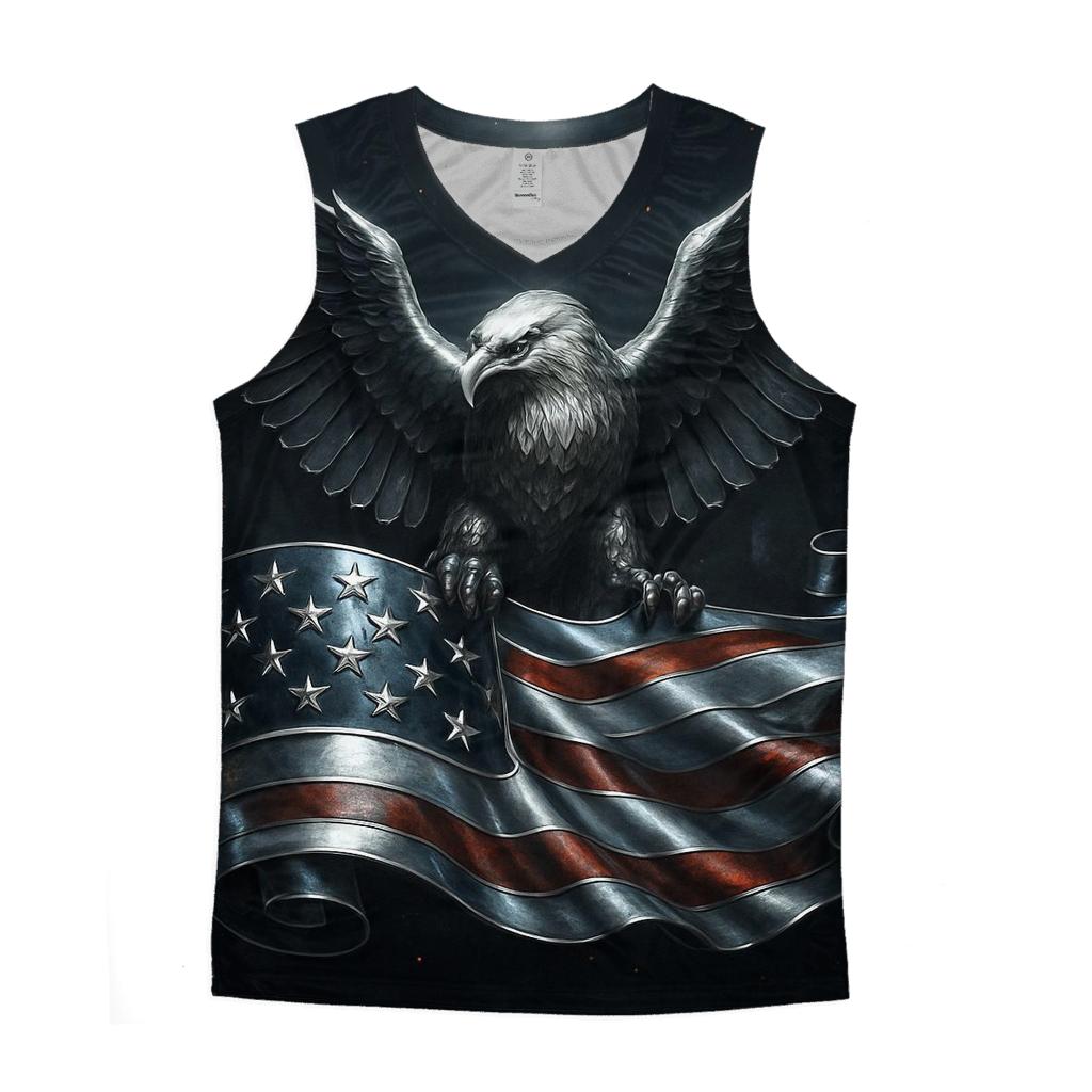 Forged Chrome Eagle Standard trendy fitted tank tops