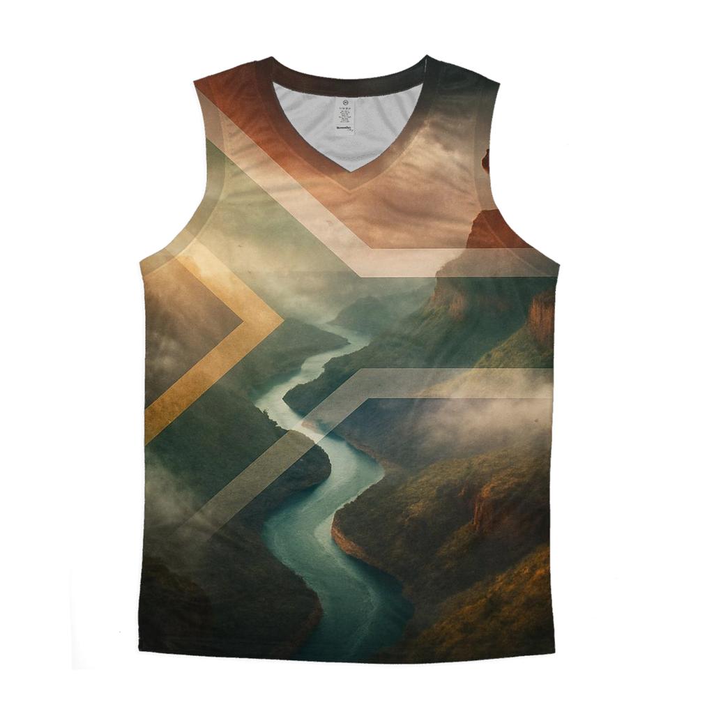 Chromatic River Weave South Africa designer workout tanks