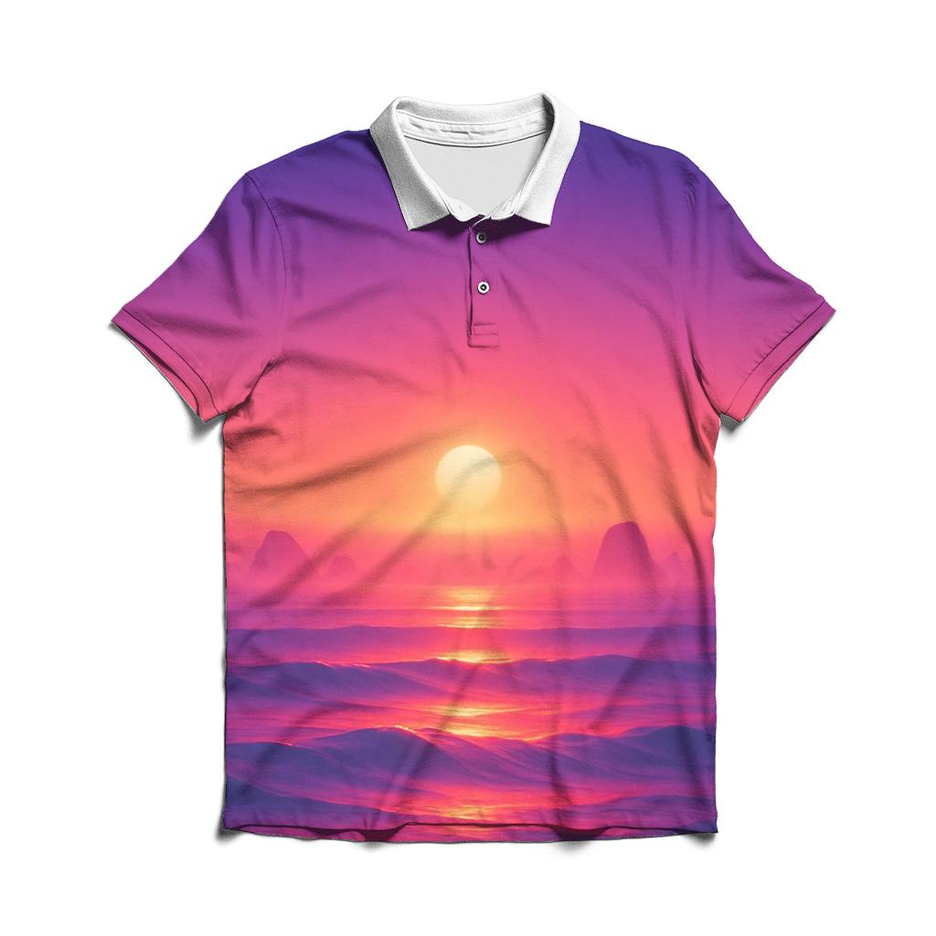 Ember Glass Lagoon personalized polo shirts