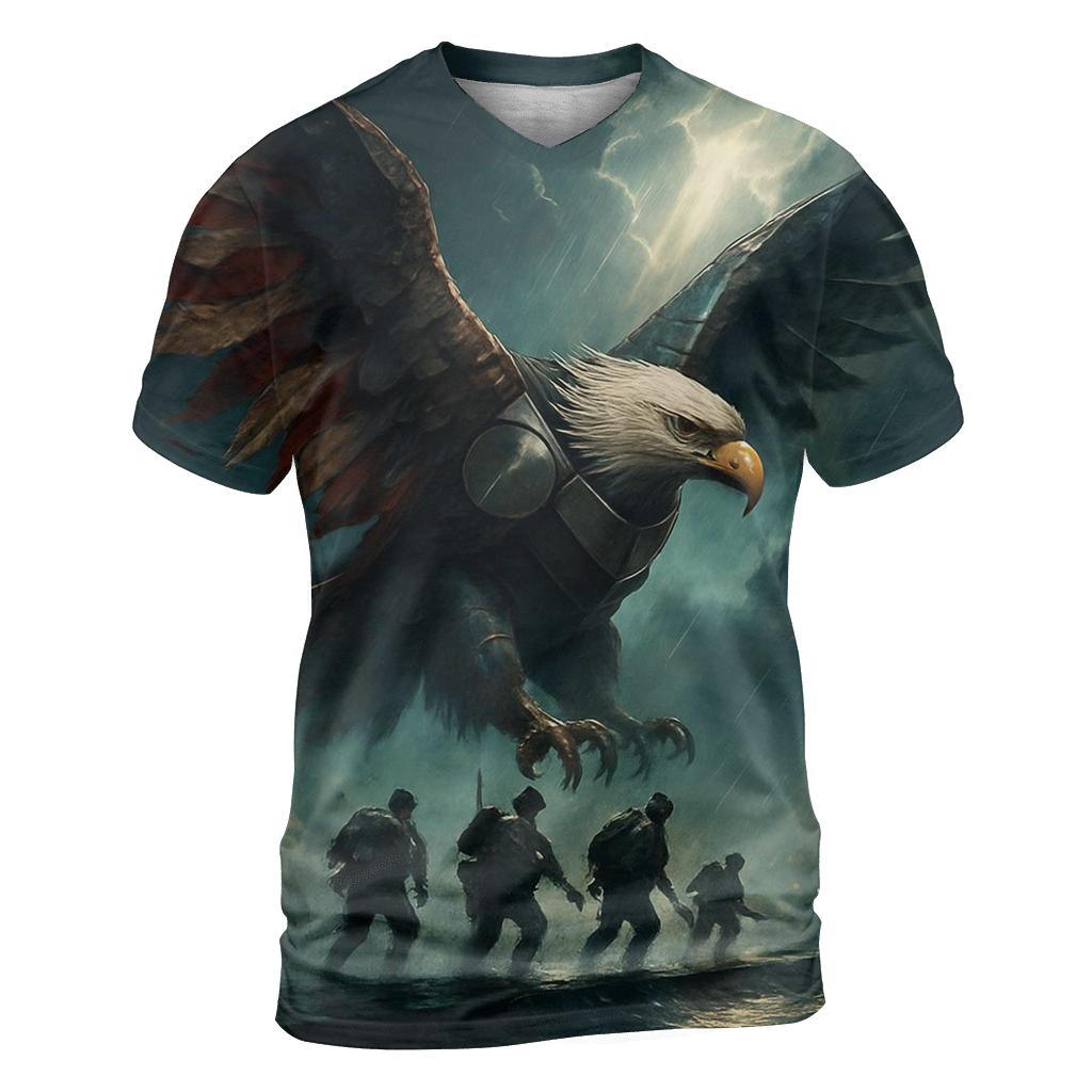 Eagle Of Iron And Cloth Above The Storm Line creative print fashion shirts
