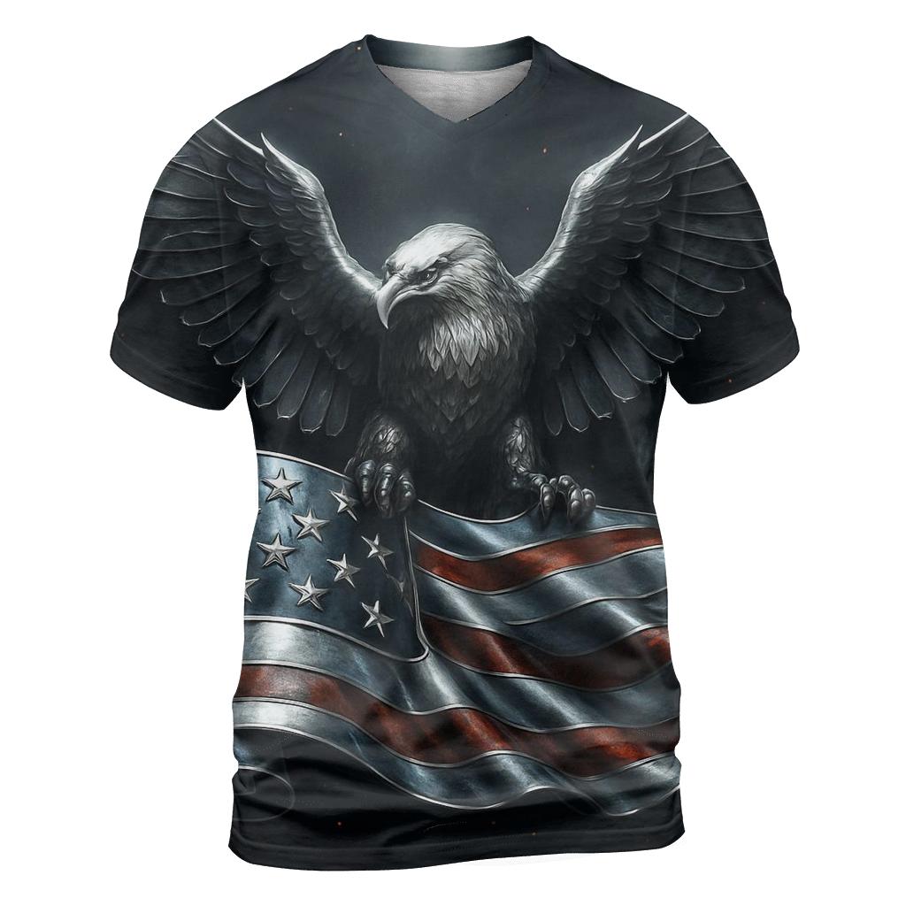 Forged Chrome Eagle Standard custom all-over print shirts