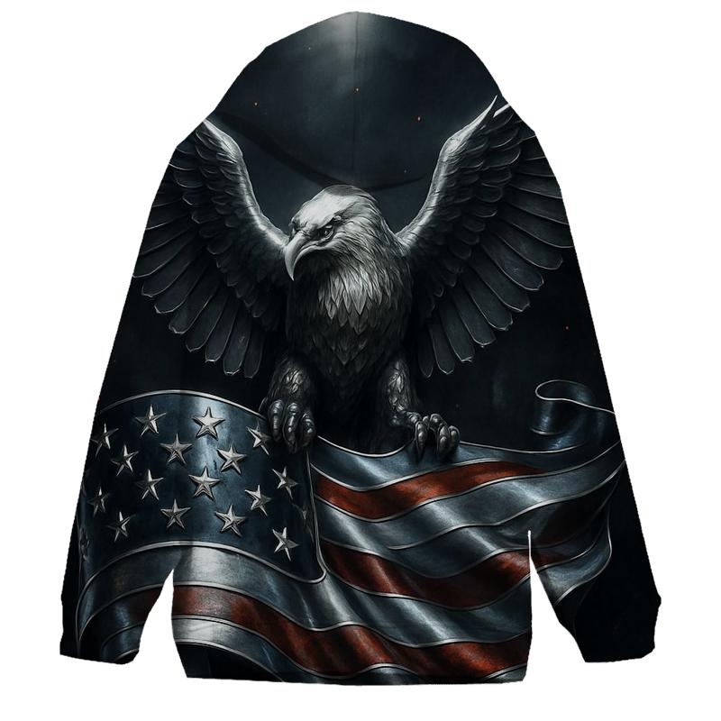 Forged Chrome Eagle Standard zip-up hoodies