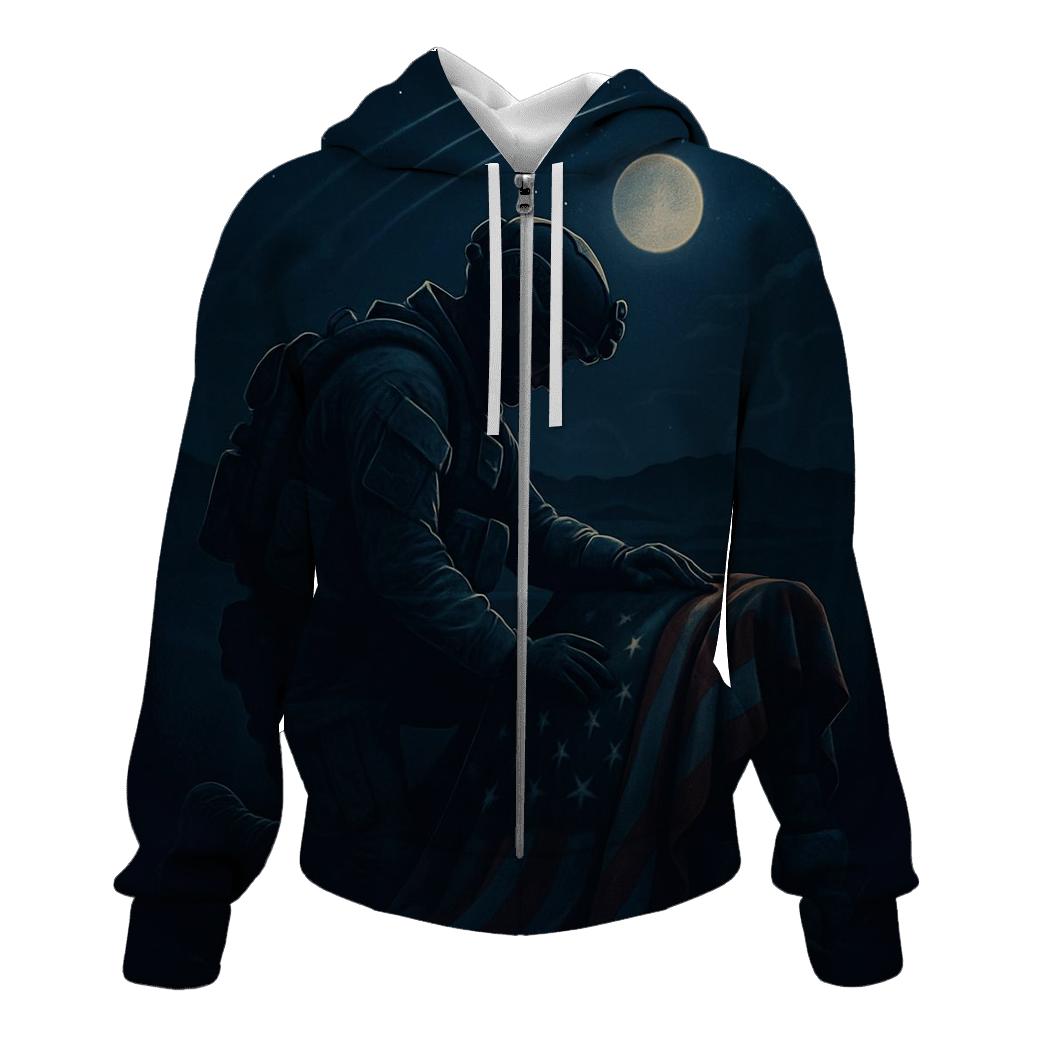 Starlit Vigil Over The Quiet Standard premium hoodies