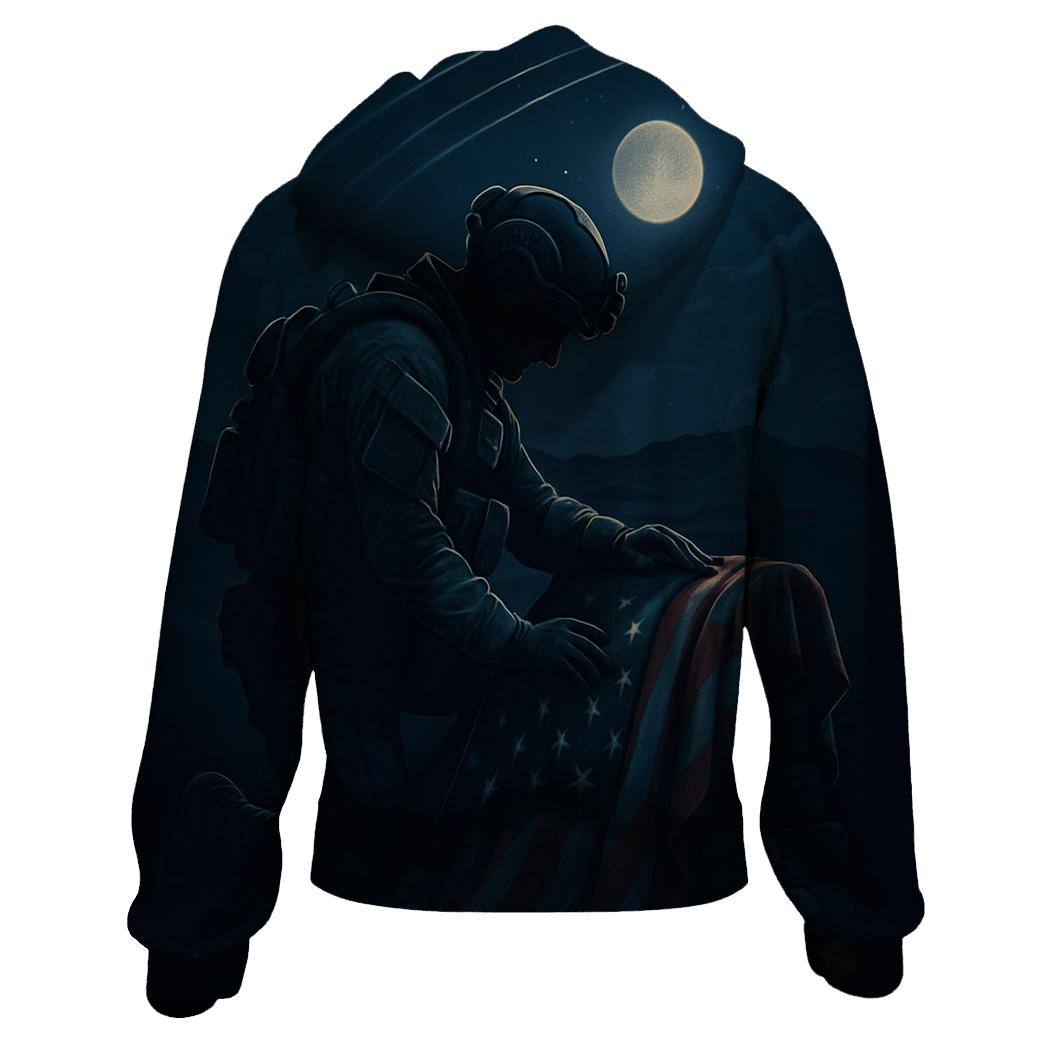 Starlit Vigil Over The Quiet Standard premium hoodies