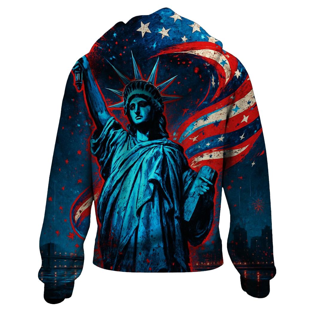 Neon Liberty Storm Banner heavyweight hoodies