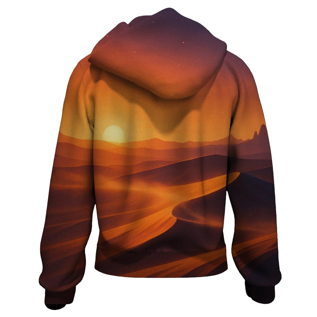 Saffron Dune Afterglow embroidered hoodies