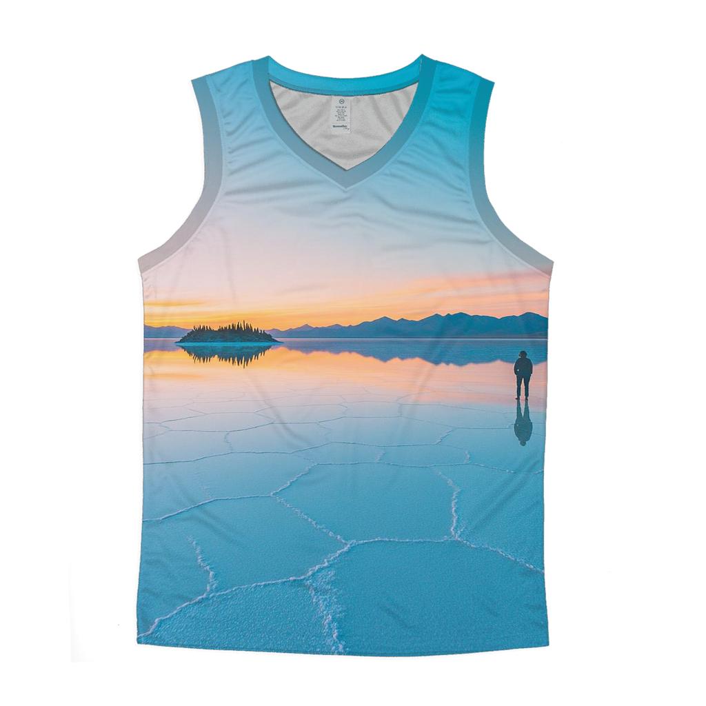 Salar De Uyuni Mirror Plains trendy fitted tank tops
