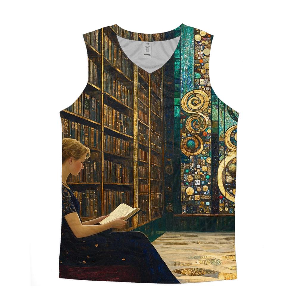 Gustav Klimt Inspired Aurora Library Salon trendy fitted tank tops