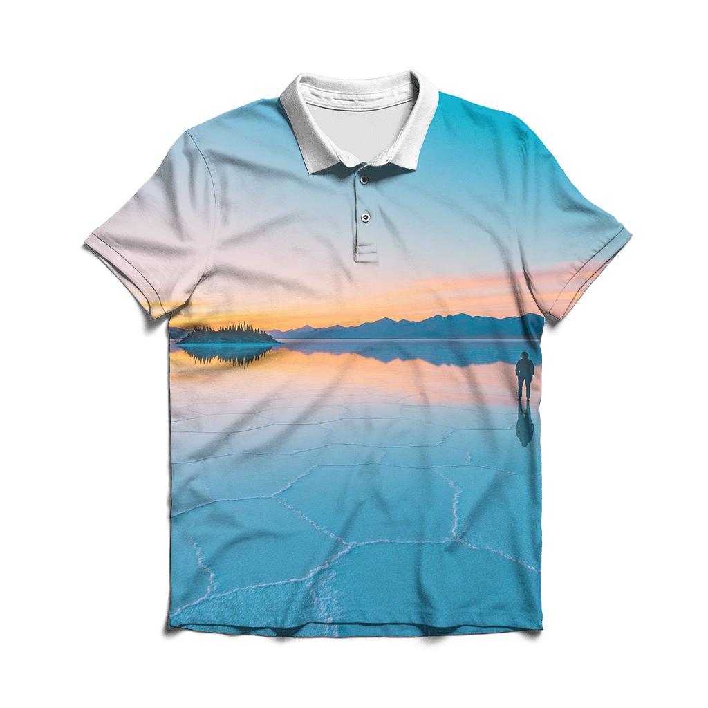 Salar De Uyuni Mirror Plains personalized polo shirts