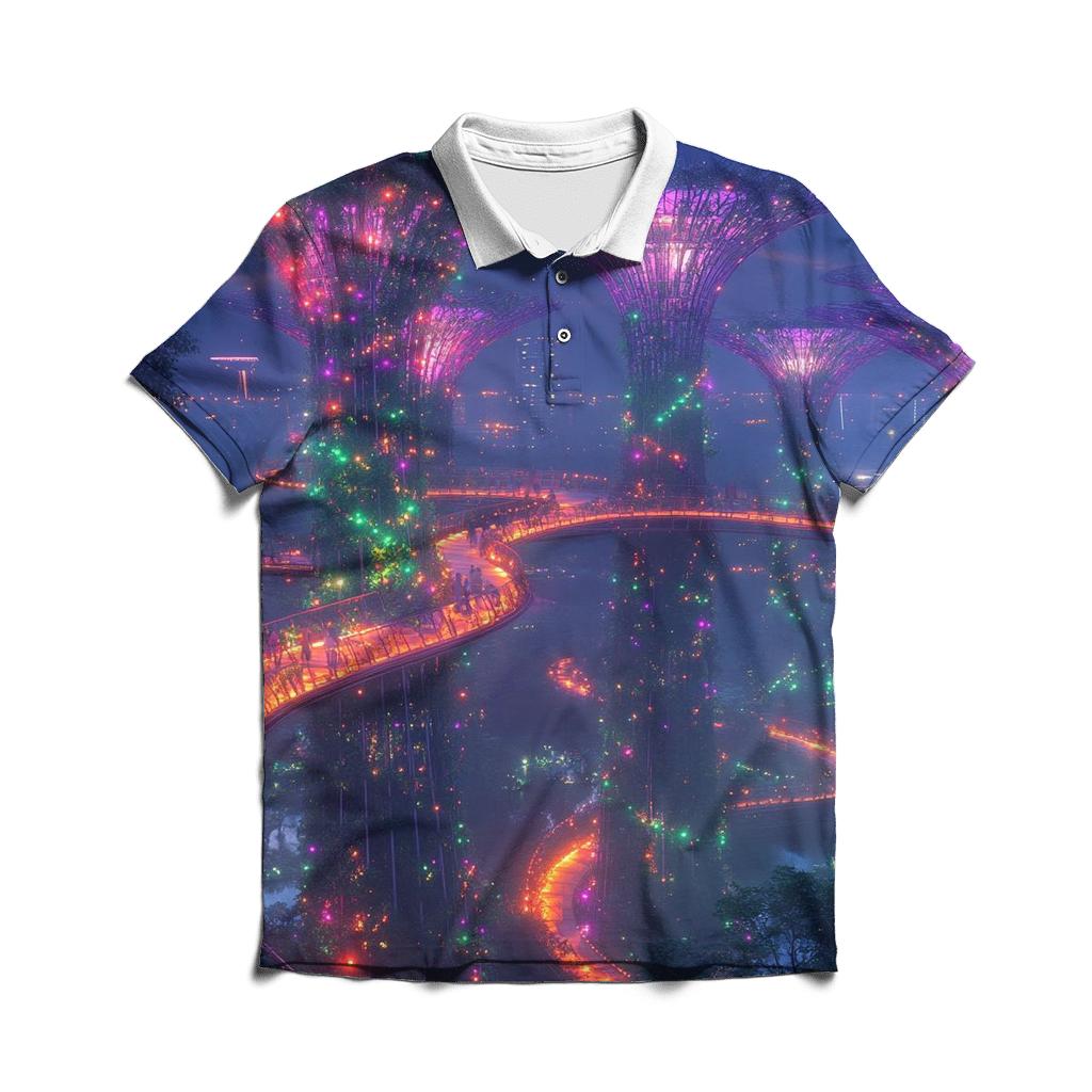 Gardens By The Bay Supertree Glow stylish collar polo tees