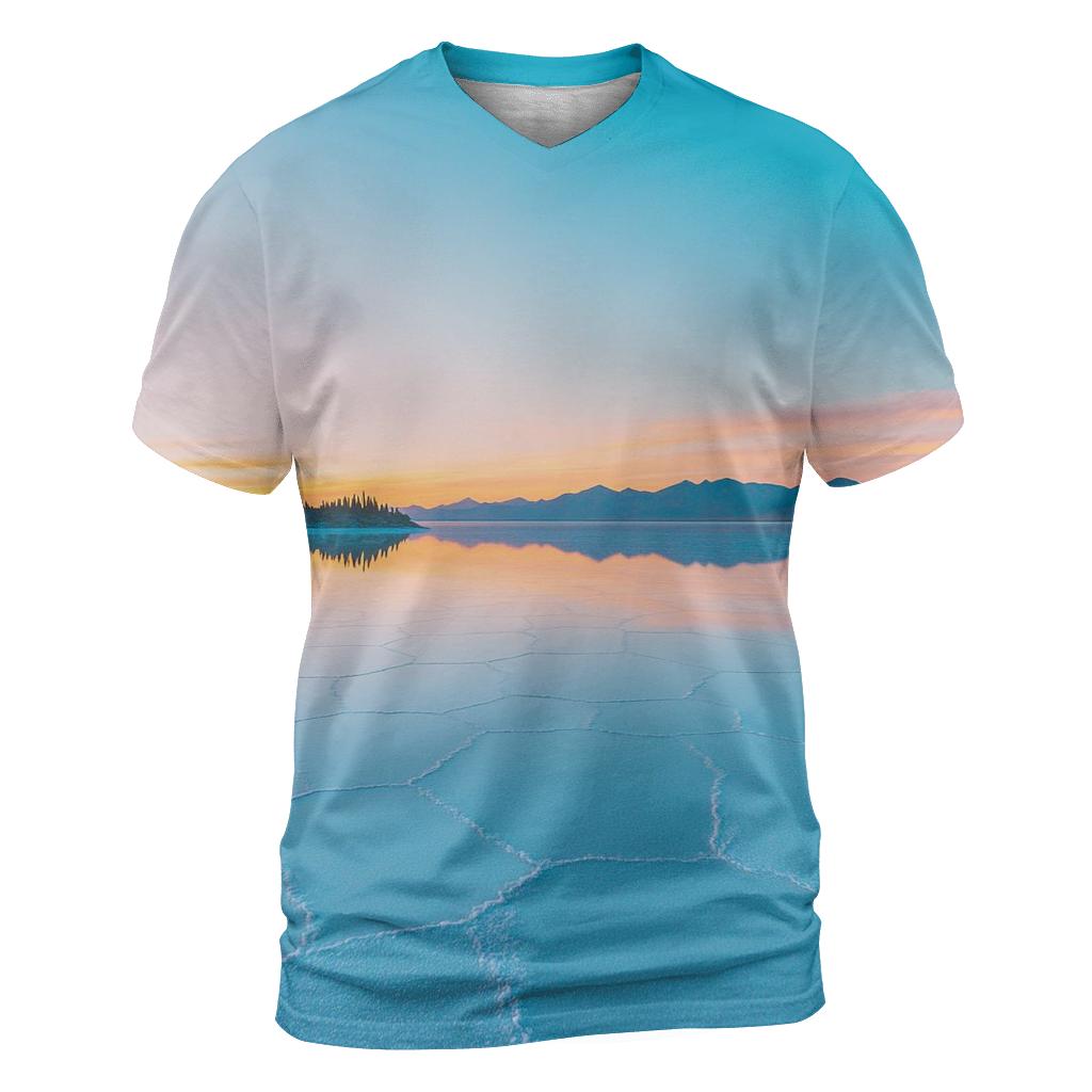 Salar De Uyuni Mirror Plains vibrant all-over design tees