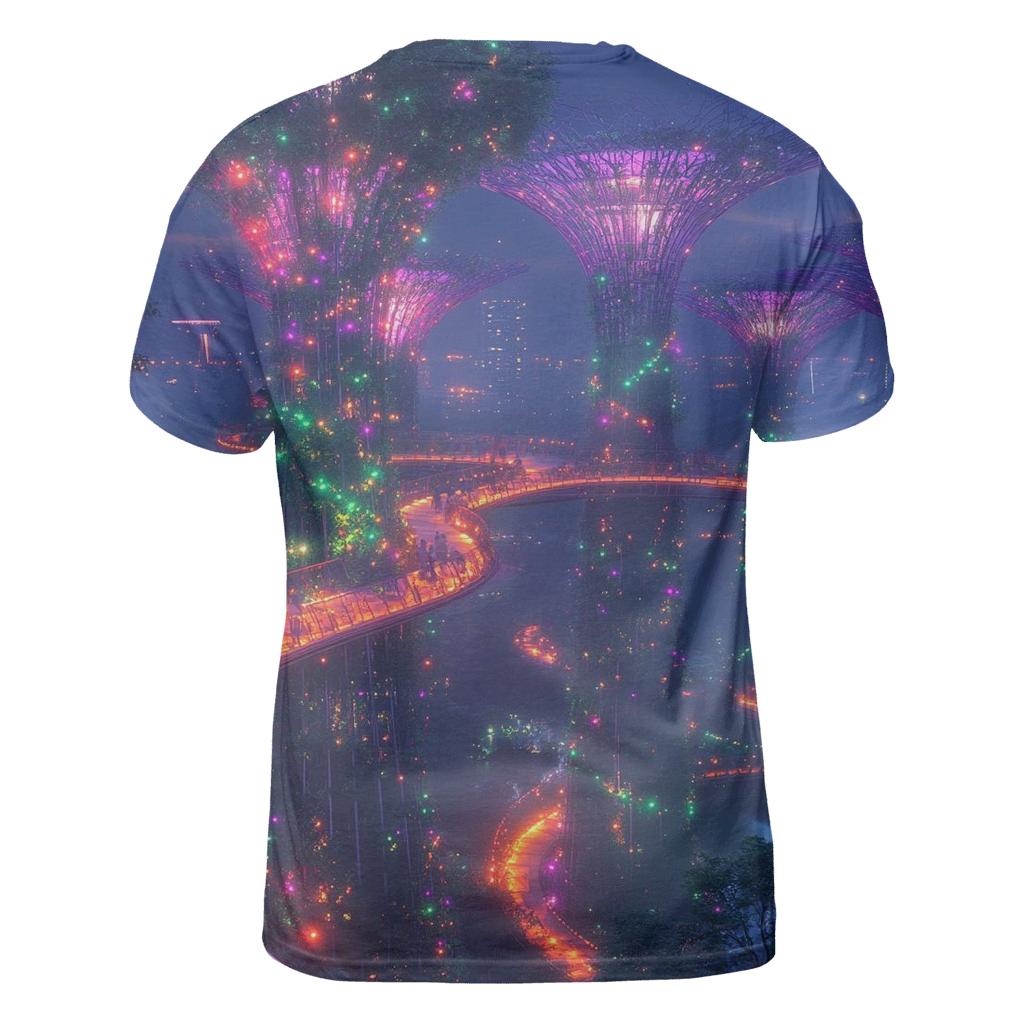 Gardens By The Bay Supertree Glow trendy printed shirt styles