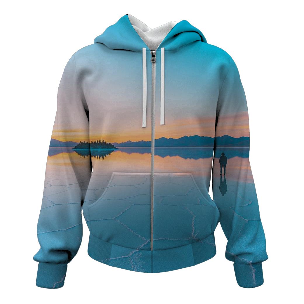 Salar De Uyuni Mirror Plains printed hoodies
