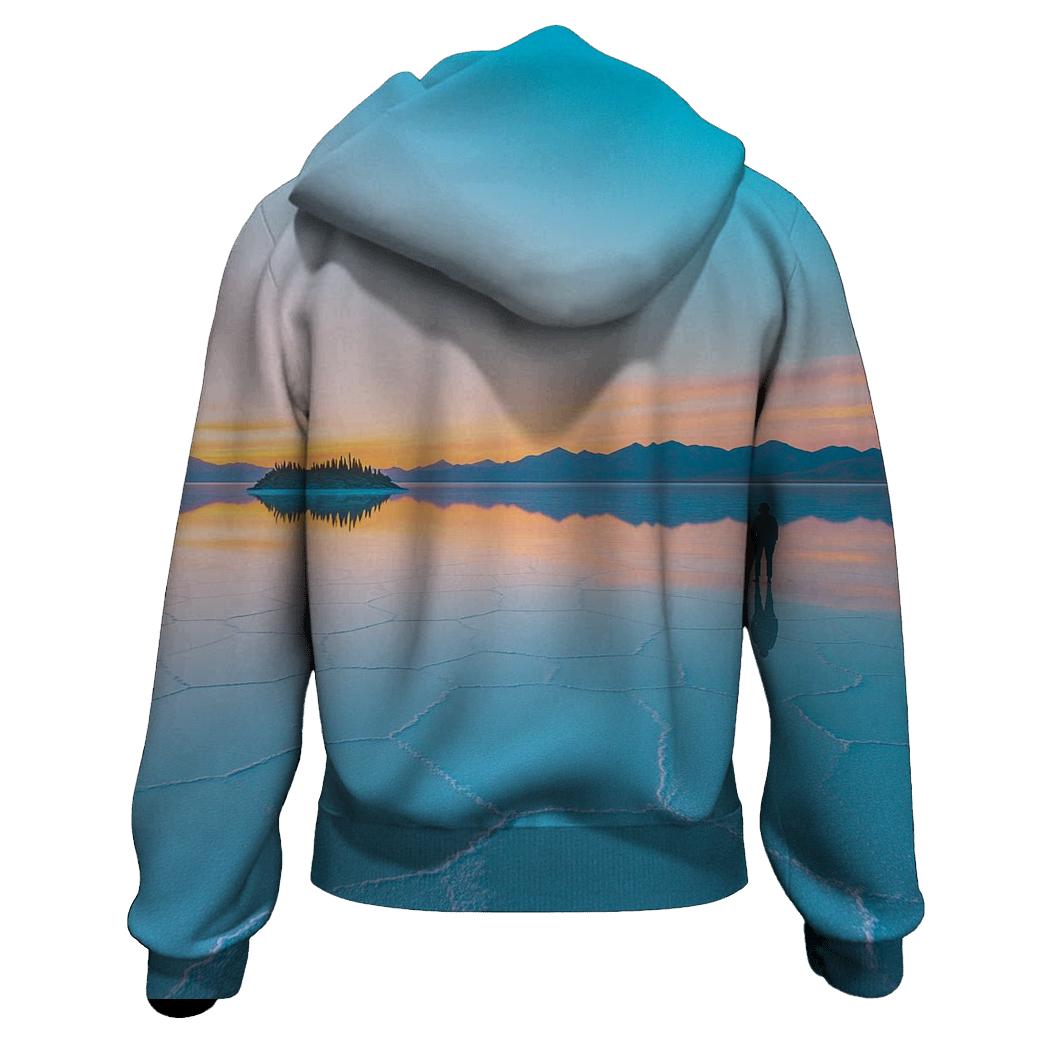 Salar De Uyuni Mirror Plains printed hoodies