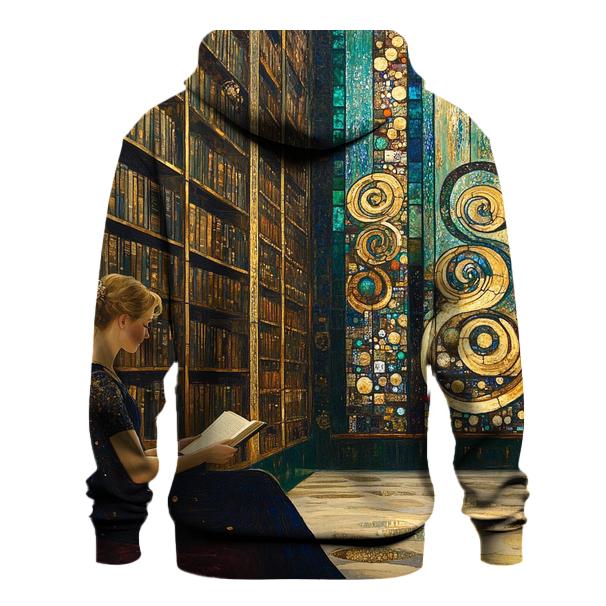 Gustav Klimt Inspired Aurora Library Salon premium hoodies