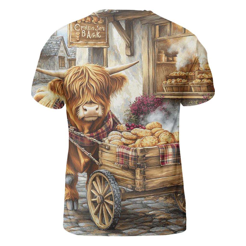 Highland Cow Bakery Morning Delivery statement graphic shirts
