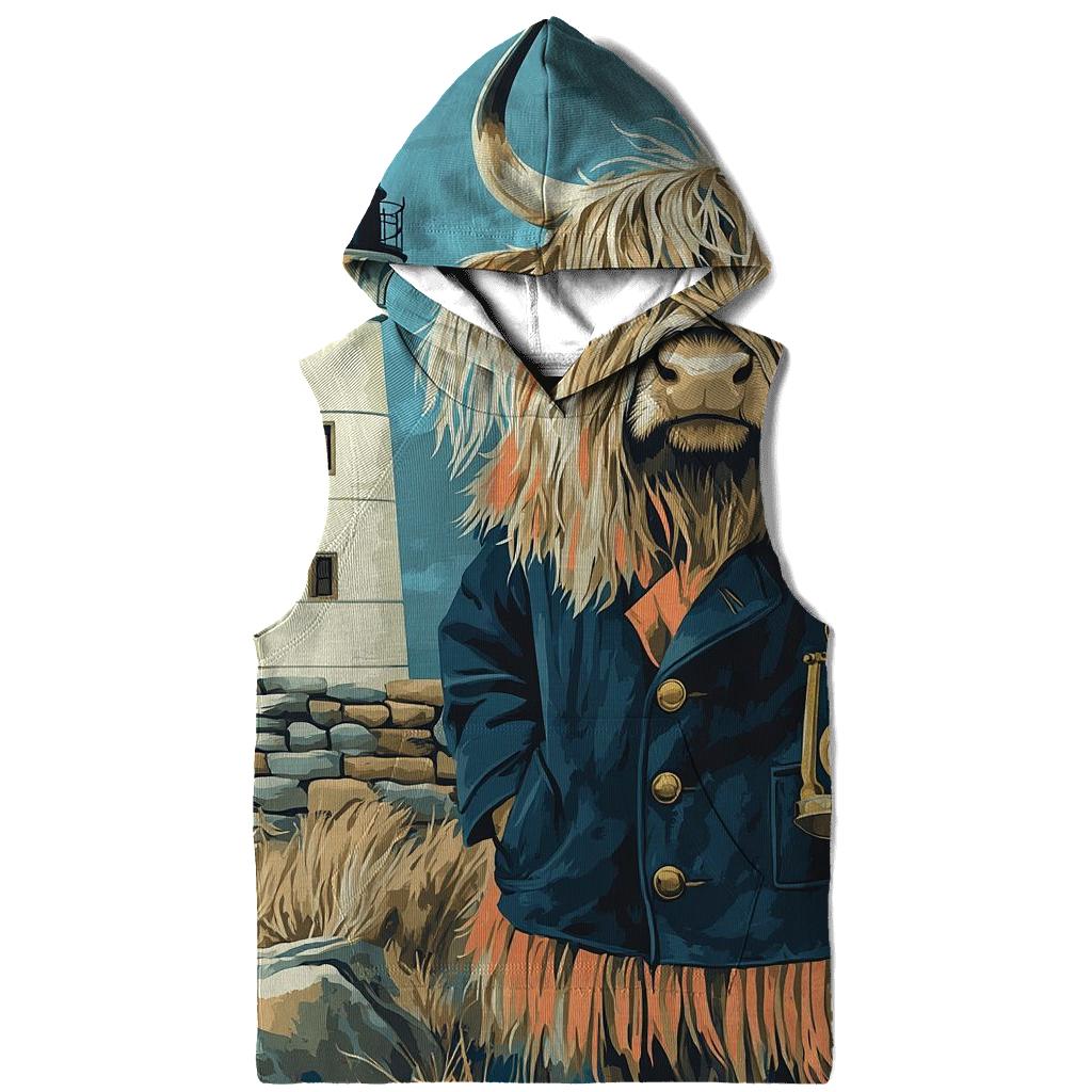Highland Cow Lighthouse Keeper heavyweight hoodies