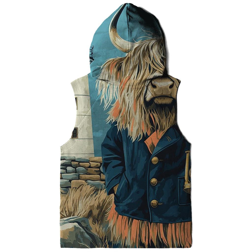 Highland Cow Lighthouse Keeper heavyweight hoodies